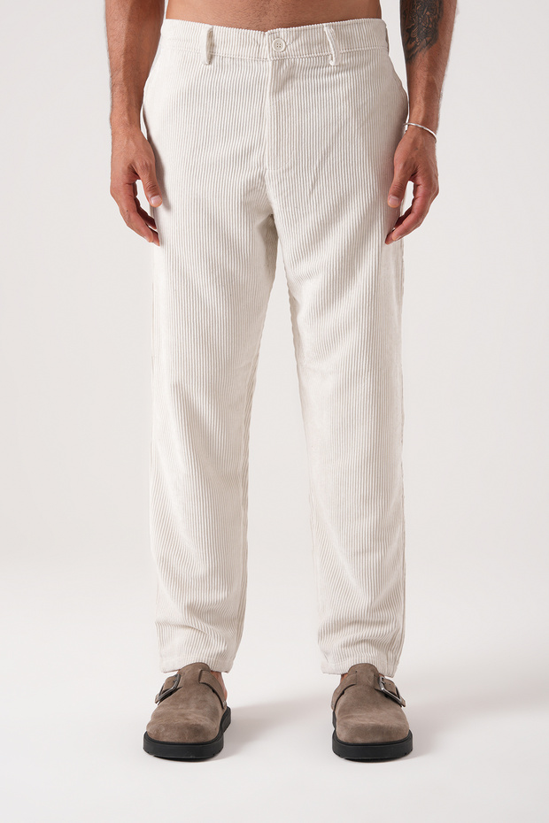 Relax Fit Buy Elastic Velvet Trousers