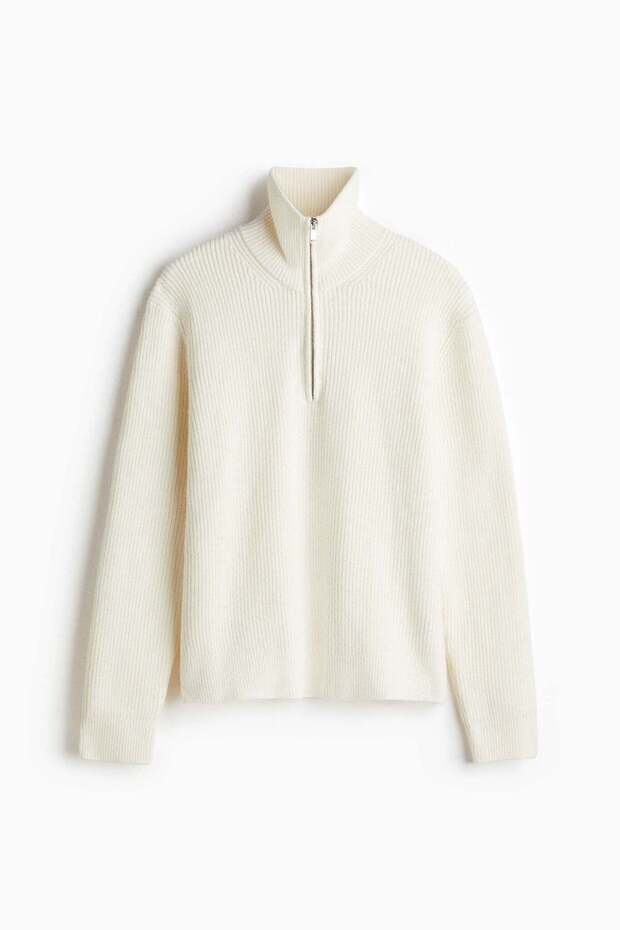 Regular Fit Zip-top jumper