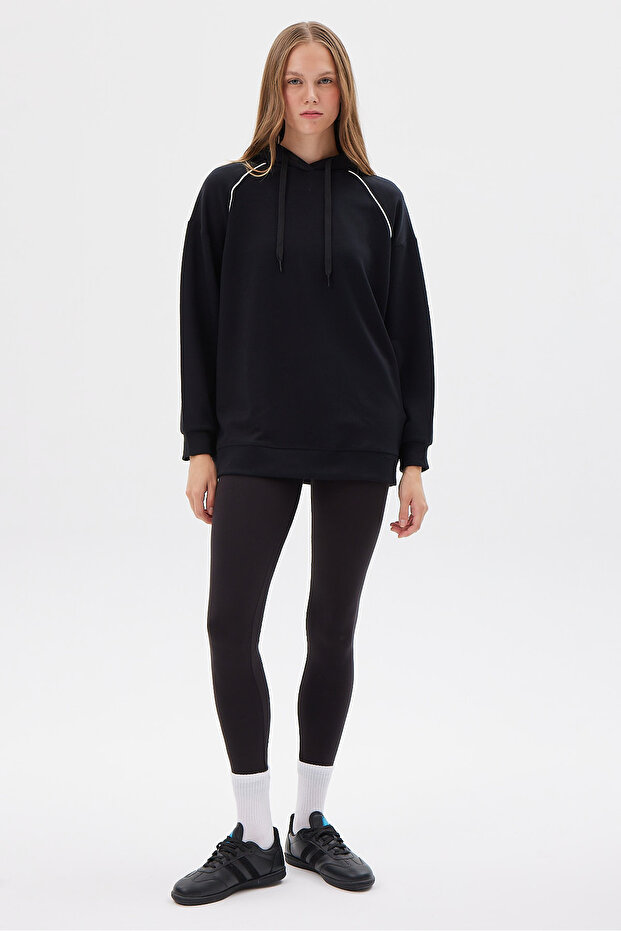 Kadın Kapüşonlu Sweat Üst - 6