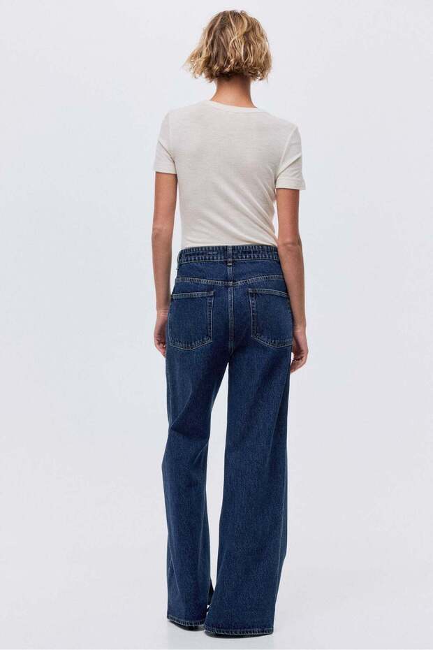 بنطال جينز واسع برباط - 6