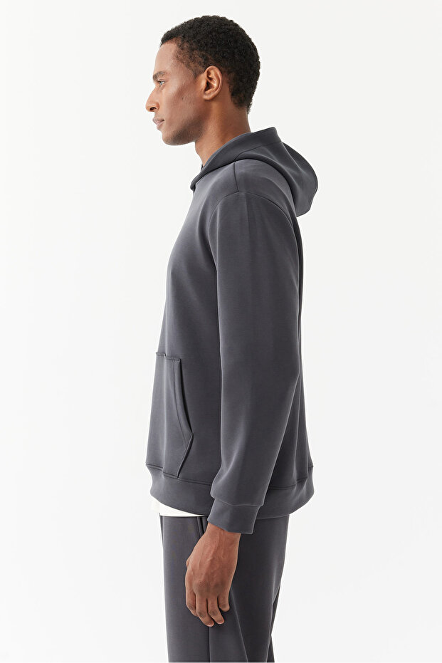 Erkek Kapüşonlu Sweat Üst - 4