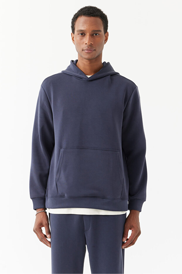 Erkek Kapüşonlu Sweat Üst - 2