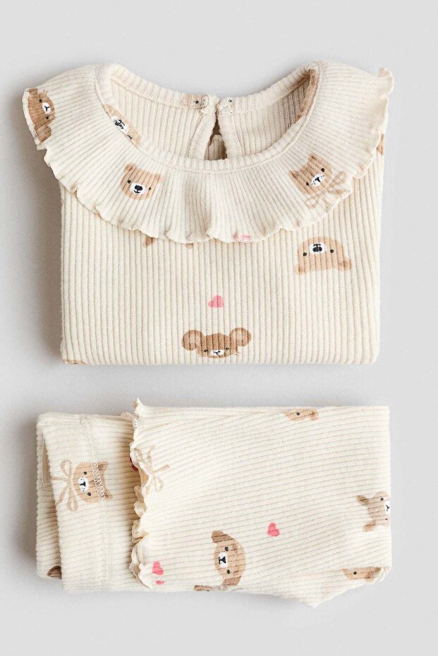 طقم مطبوع مكون من قطعتين - 1