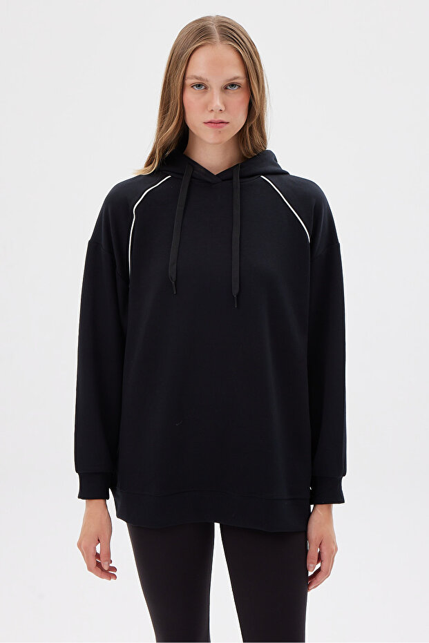 Kadın Kapüşonlu Sweat Üst - 2