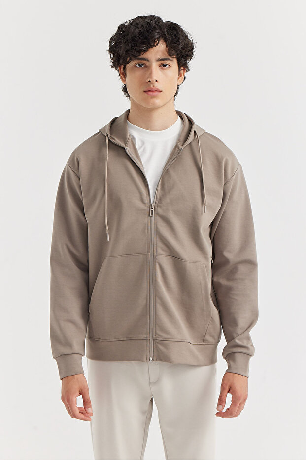 Erkek Kapüşonlu Sweat ÜSt - 1