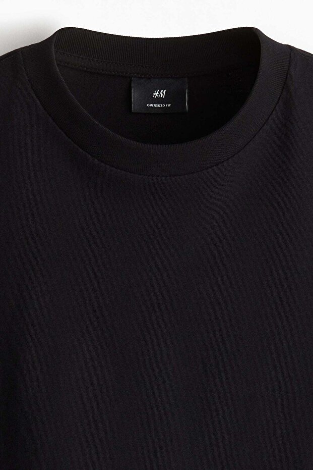Oversized Fit Long-sleeved jersey top