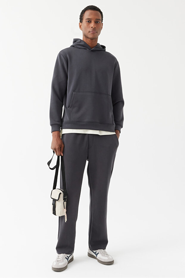 Erkek Kapüşonlu Sweat Üst - 6