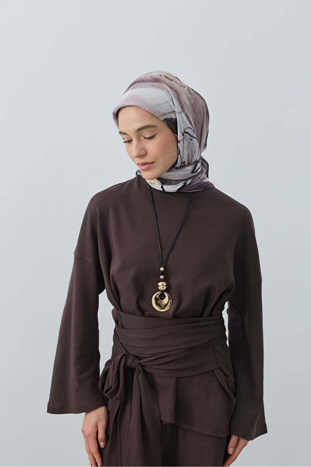 Seraphy Desen Bambu Eşarp - 3