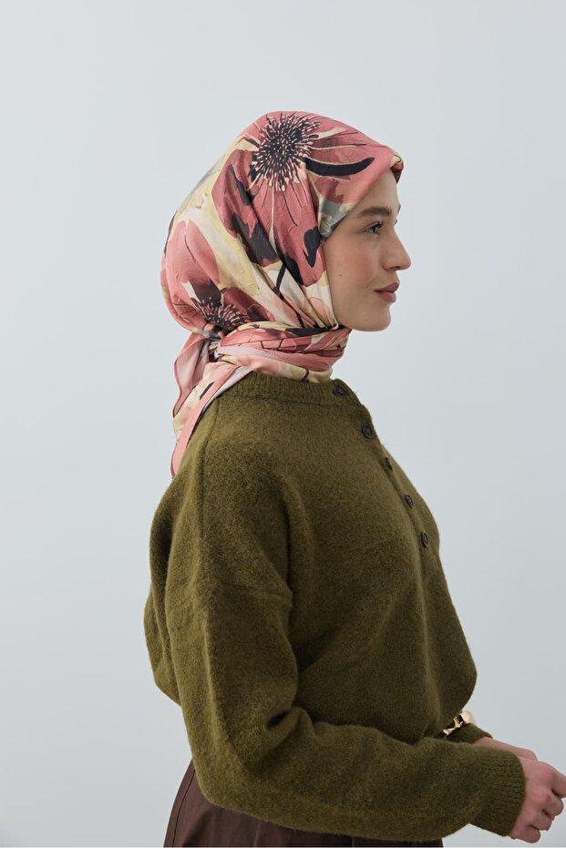 Solena Desen Bambu Eşarp - 3