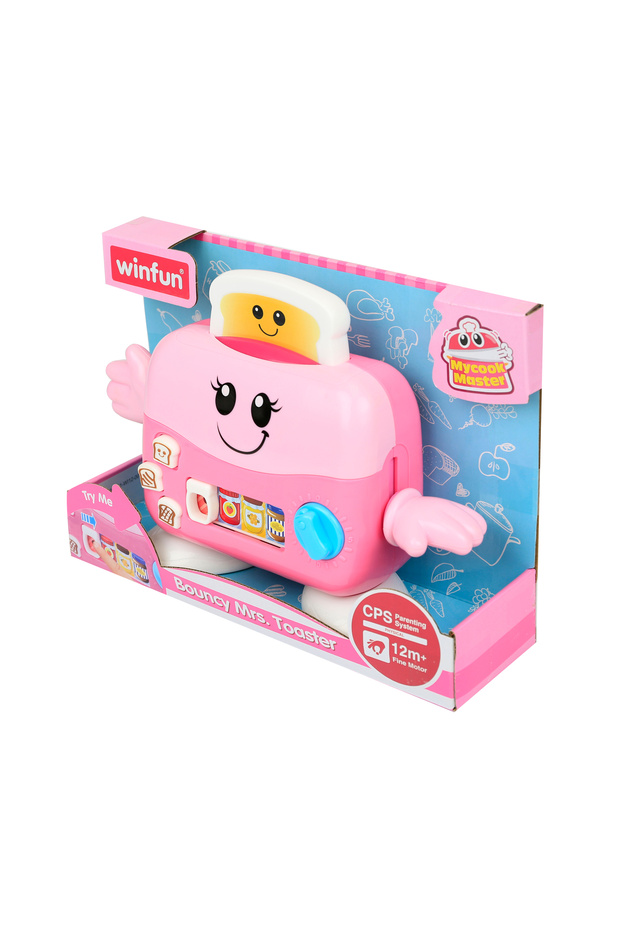 Bouncy Mrs. Toaster – Interactive Jumping Toaster Toy with Sounds & Music