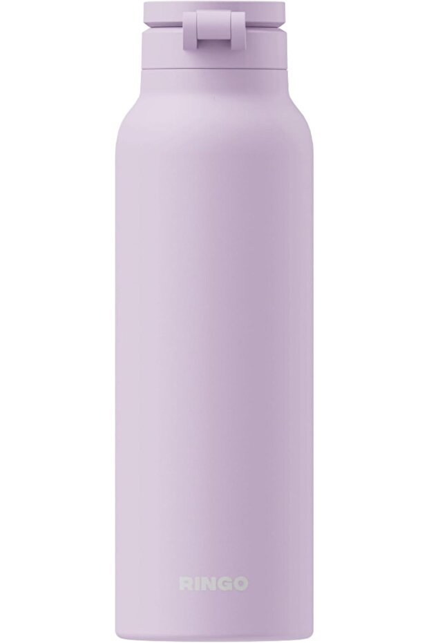 PRO 24oz (710ml) Stainless Steel Water Bottle w/ Sip Straw & Magnetic Phone Mount - Lilac