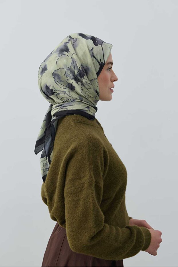 Evelyne Desen Bambu Eşarp - 3