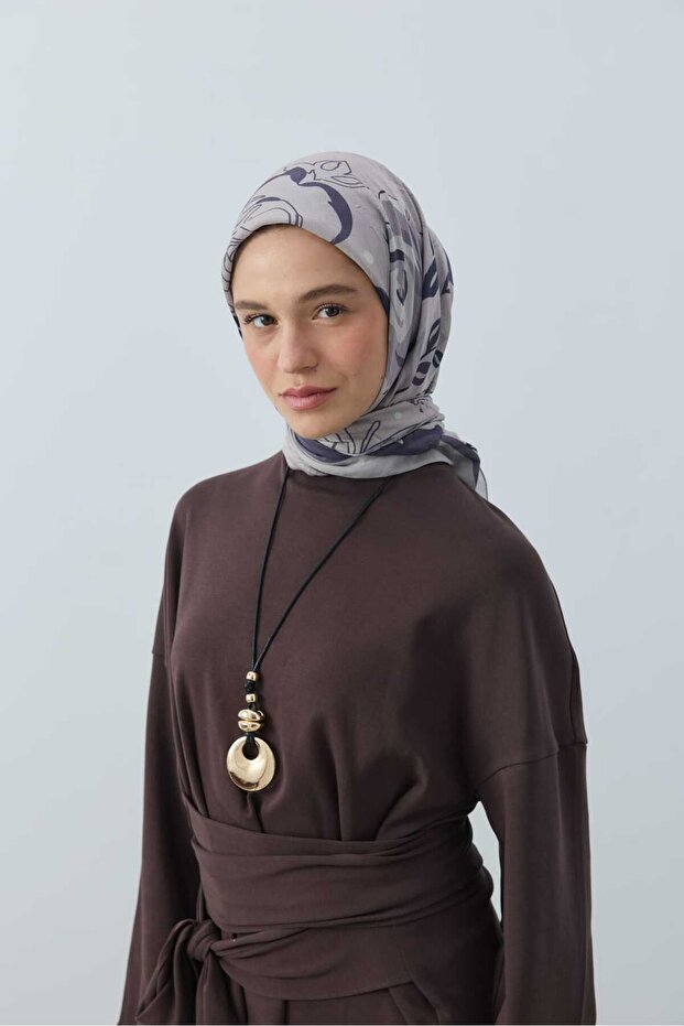 Olyvia Desen Bambu Eşarp - 1