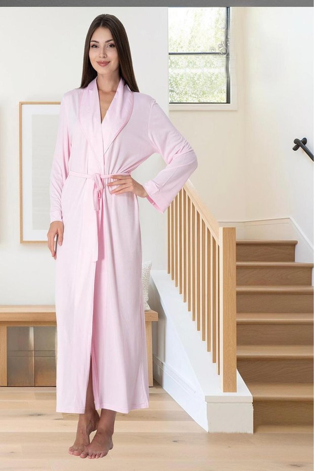 Women's Pink Special Design Stylish Maternity Dressing Gown Effortt