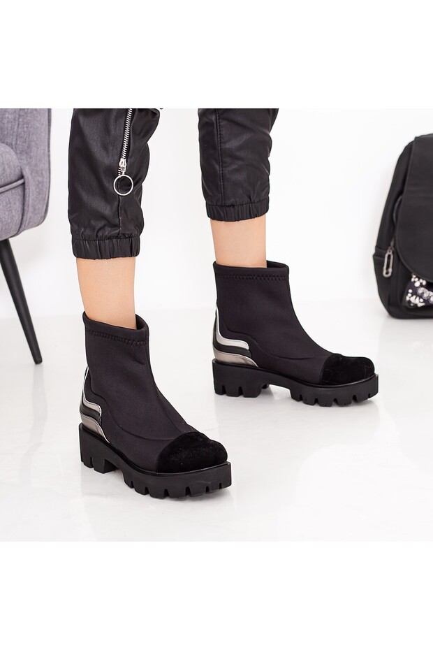Γυναικείες Μπότες E505 Μαύρες - 3