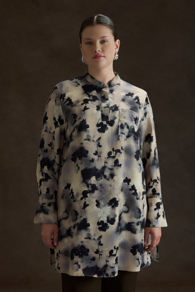 Desenli Viscon Tunik - 1