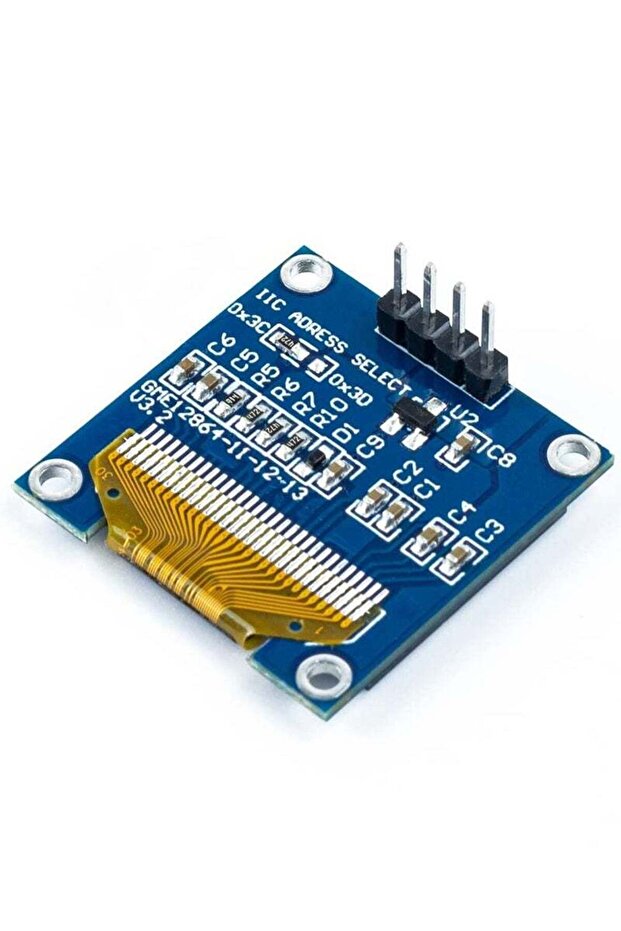 OLED Module 128x64 Pixel 0.96 Inch I2C IIC Display Module 12864 SSD1306 (White) - 5 Pcs - 6