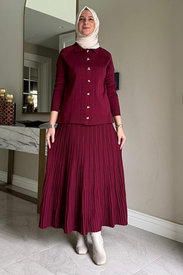 Yonca Triko Takım Bordo - 7