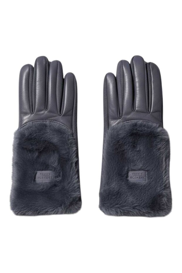 Kadın Kürklü Eldiven - 2