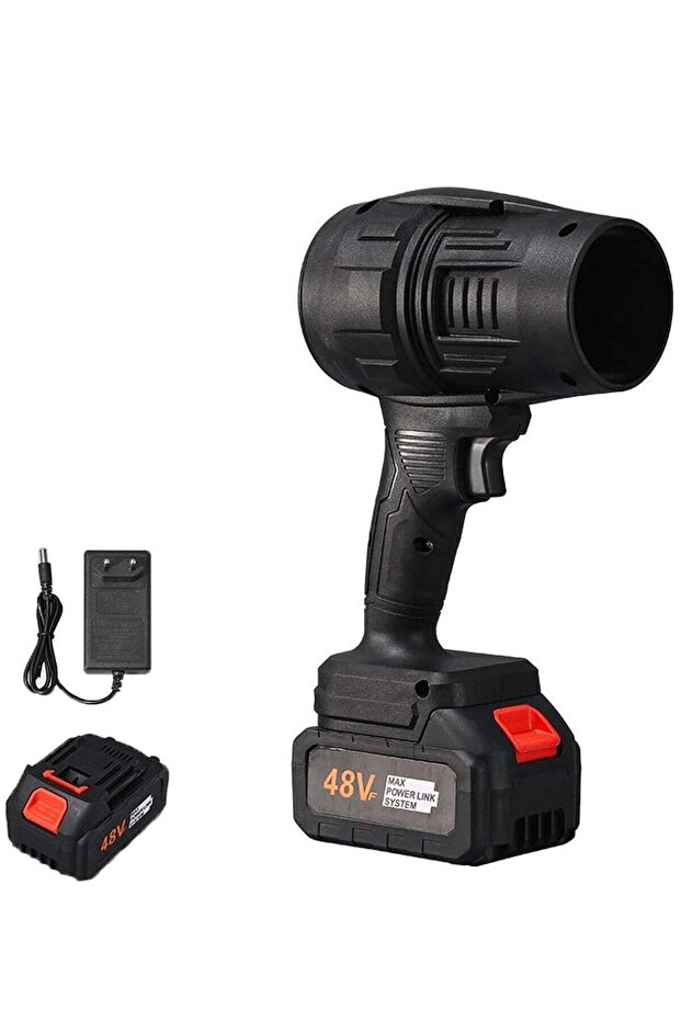 Portable Cordless Turbo Air Blower | Battery Powered Powerful Compact Blower for Cleaning & Drying | Lightweight & Efficient | (Black)