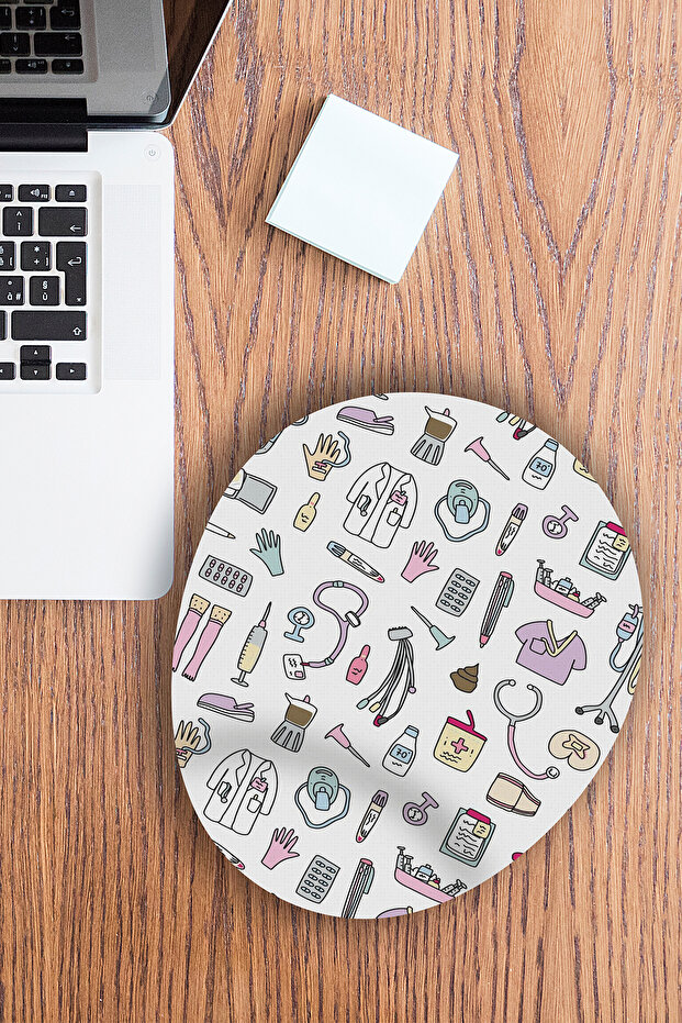 Printed Mouse Pad with Healthcare Worker Theme