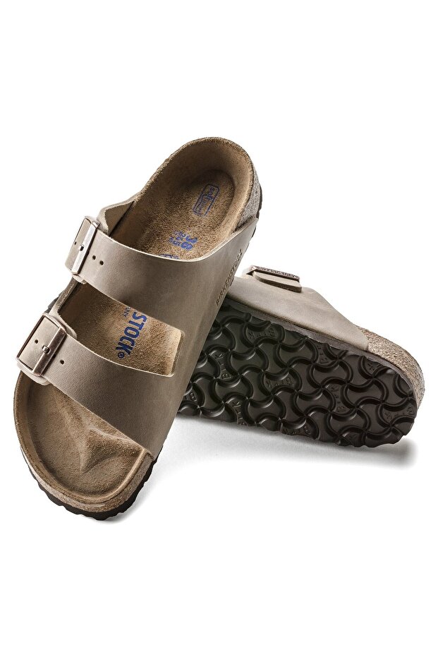 Men's Arizona Soft Footbed Natural Leather Oiled Tabacco Brown - 5