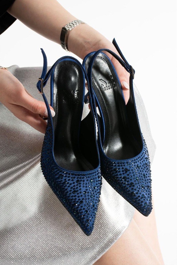Stone Satin Women's Evening Dress Shoes