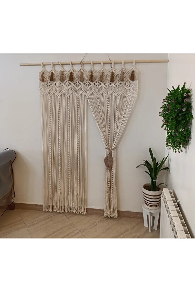 Makrome Kapı Süsü Perde - 1