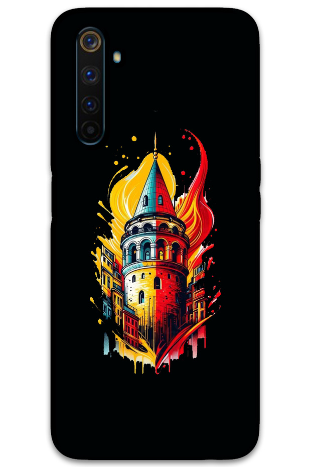 Realme 6 Pro Case Hd Pattern Printed Back Cover - Yellow Red Galata