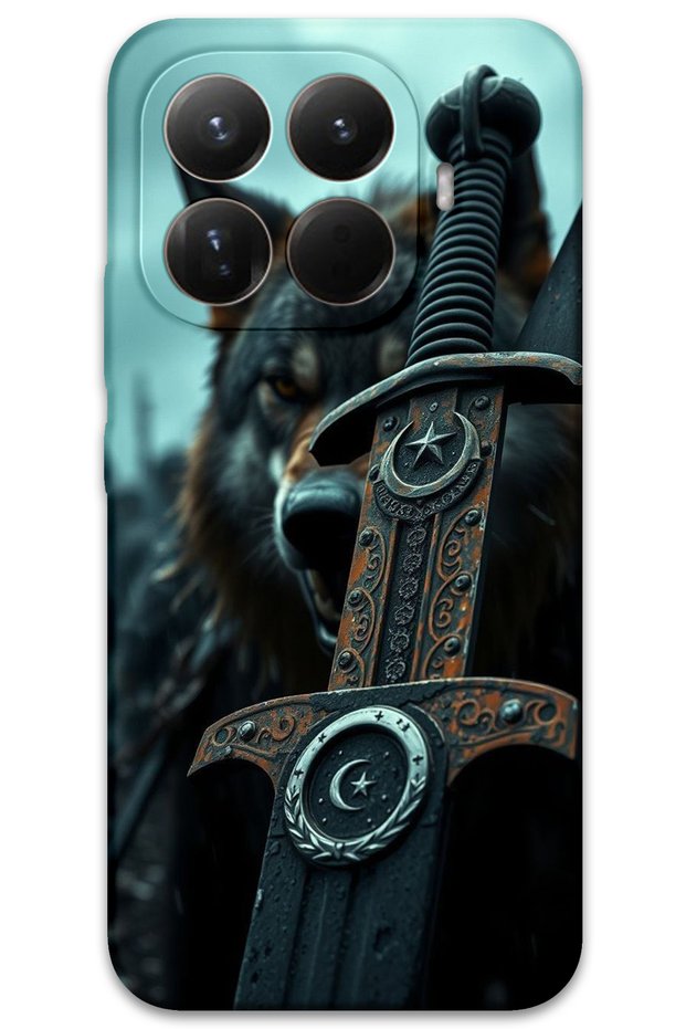 Xiaomi Mi 15t Pro Compatible Case Hd Pattern Printed Back Cover - Moon Star Sword