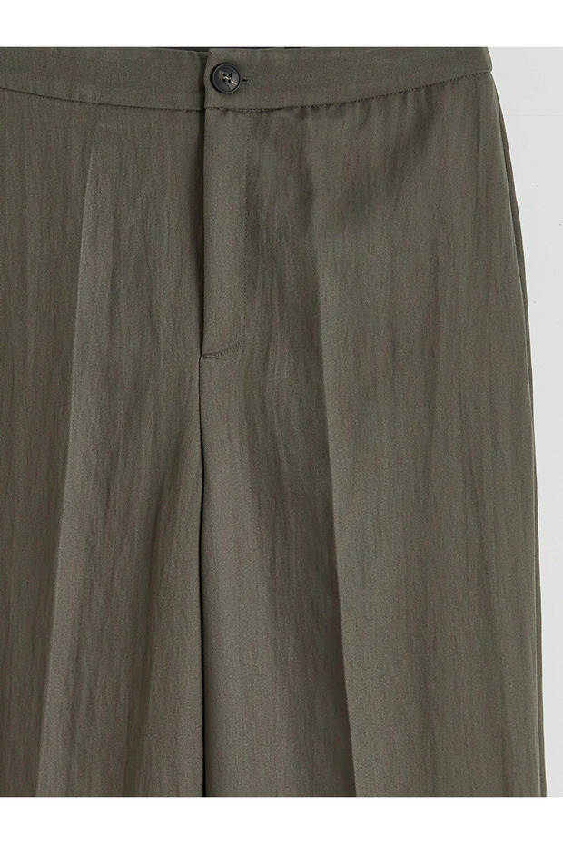 Lcw vision anthracite slim fit wide leg women's pants
