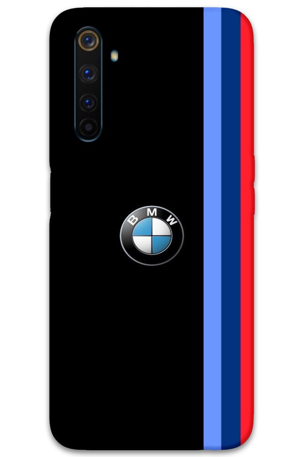 Realme 6 Pro Case Hd Pattern Printed Back Cover - Black Three Stripes