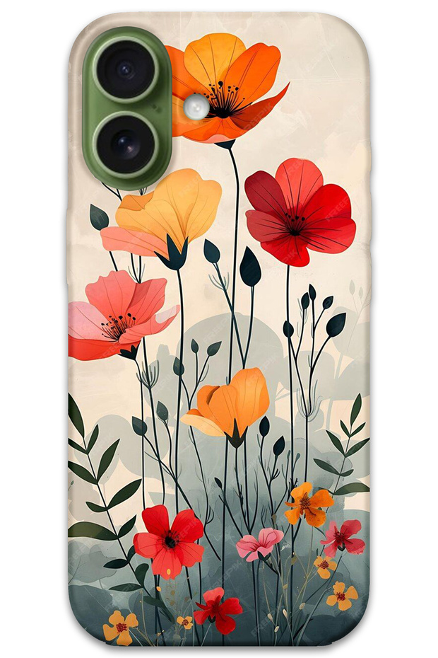 iPhone 17 Case Hd Pattern Printed Back Cover - Tulip