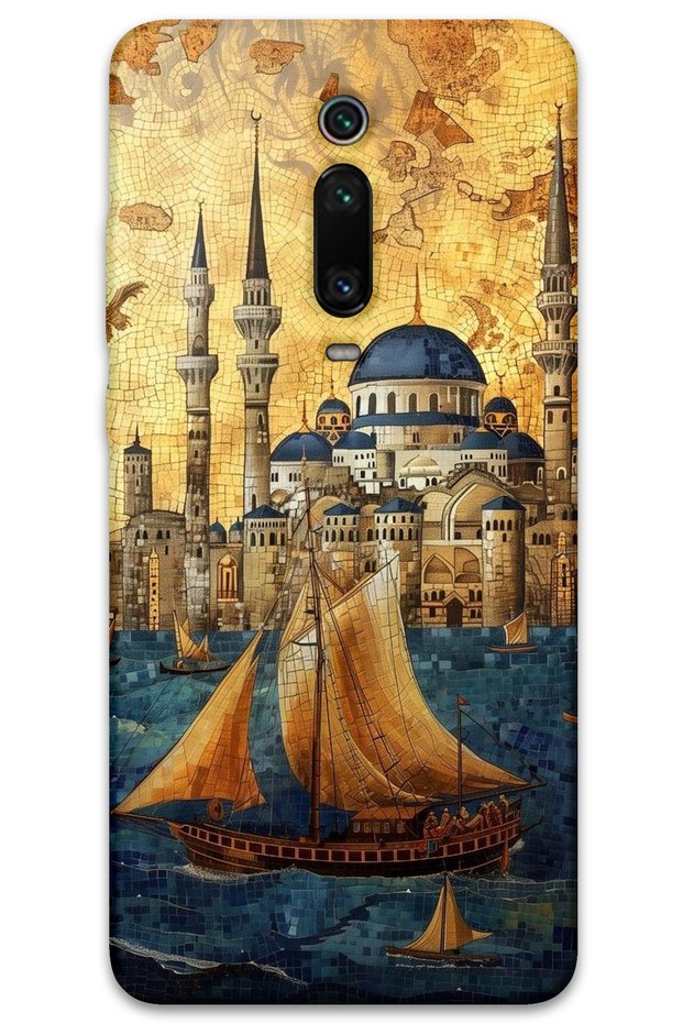 Xiaomi Mi 9t Case Hd Pattern Printed Back Cover - Sailboat Suleimaniiye