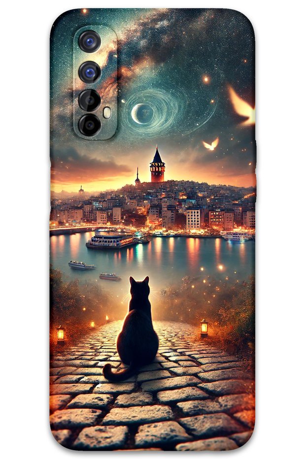 Realme 7 Case Hd Pattern Printed Back Cover - Cat Galata