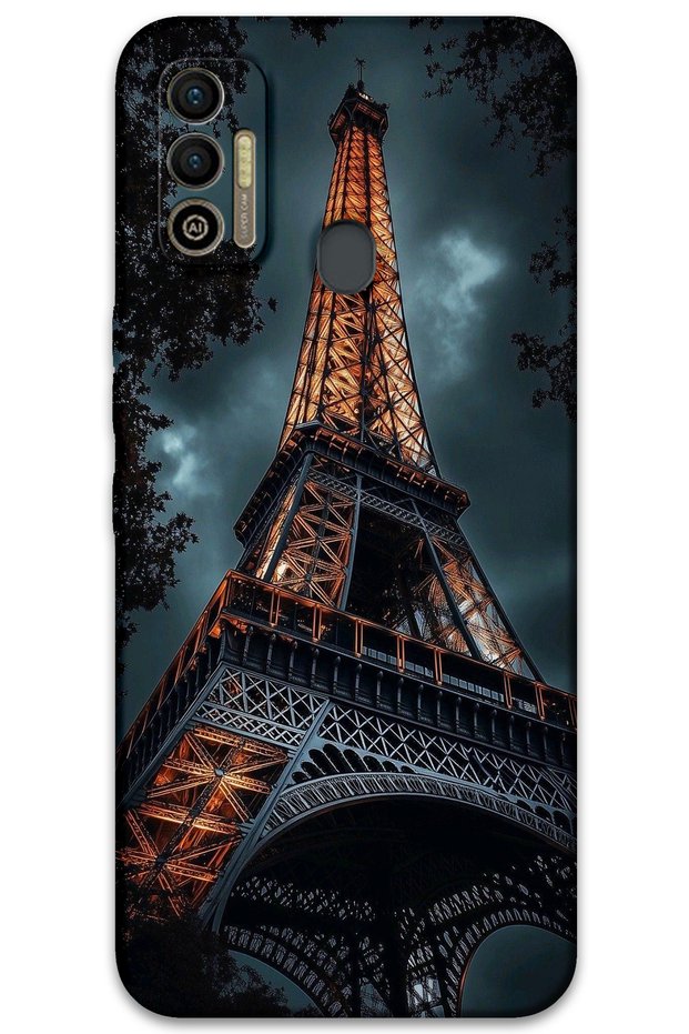Tecno Spark 7t Case Hd Pattern Printed Back Cover - Eiffel Tower