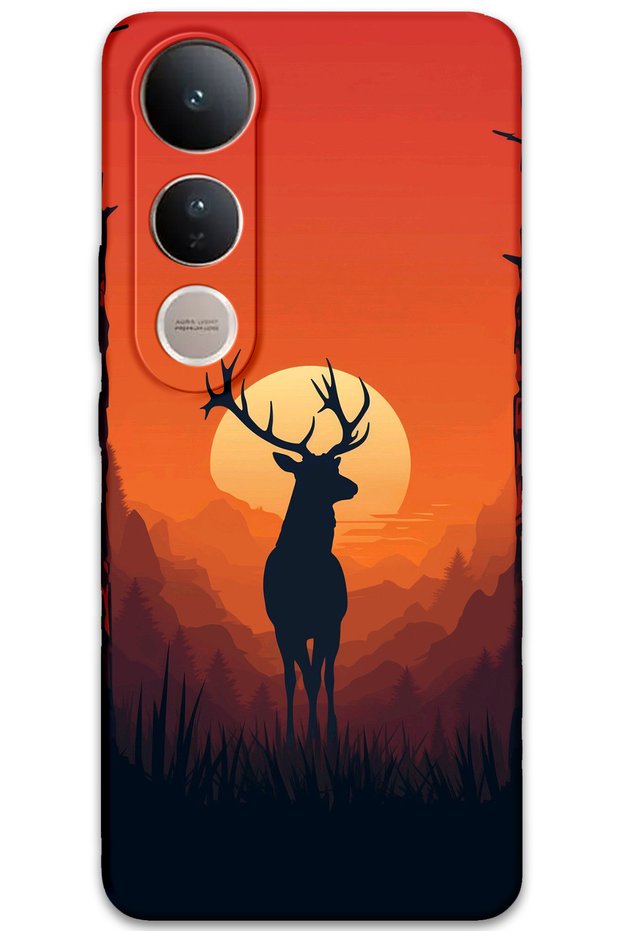 Vivo V50 Lite 4g Case Hd Pattern Printed Back Cover - Deer