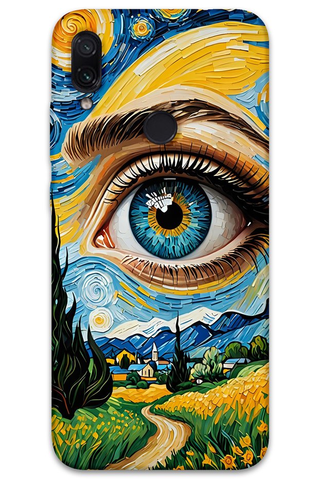 غطاء خلفي لهاتف Xiaomi Redmi Note 7 بنمط HD مطبوع - Art Eye