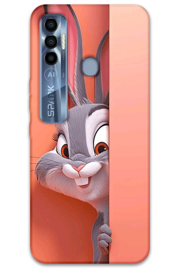 غطاء خلفي لهاتف Tecno Spark 7 Pro بنمط HD مطبوع - BugsBunny 2