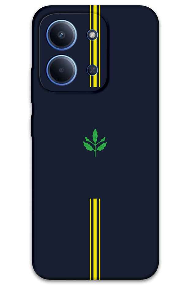 Xiaomi Redmi 15C 5g Case Hd Pattern Printed Back Cover - Yellow Navy Blue