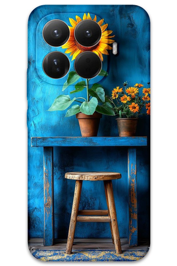 Xiaomi Mi 15t Case Hd Pattern Printed Back Cover - Art Stool Flower