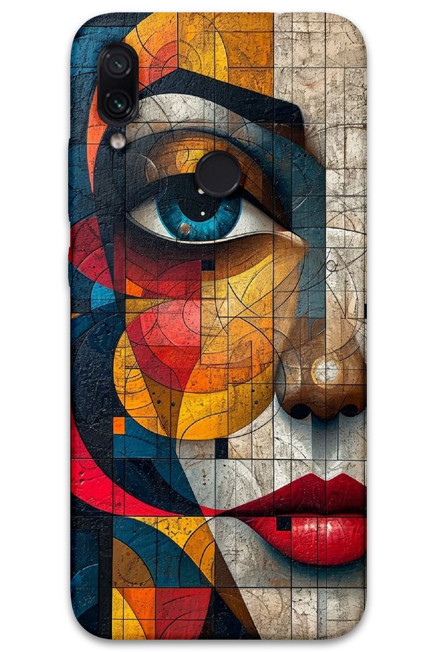 Xiaomi Redmi Note 7 Case Hd Pattern Printed Back Cover - Art Face