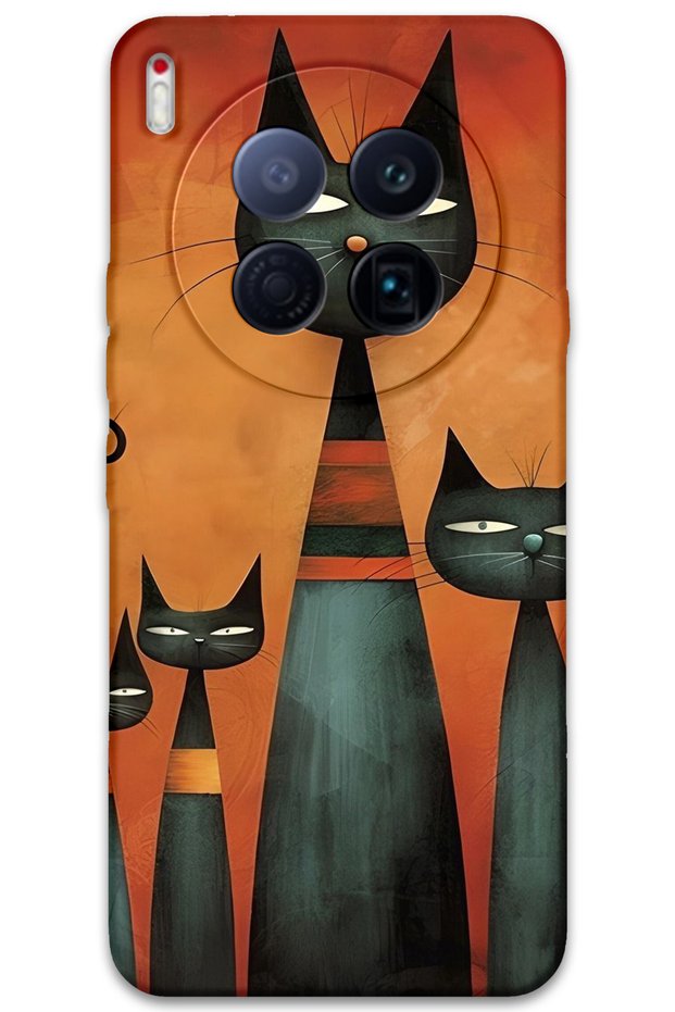 Tecno Camon 40 Premier 5g Case Hd Pattern Printed Back Cover - Art Cat