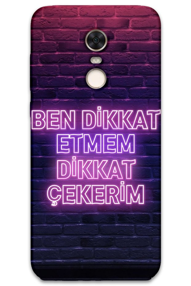 Xiaomi Redmi 5 Plus Case Hd Pattern Printed Back Cover - Attention I'M Watching You