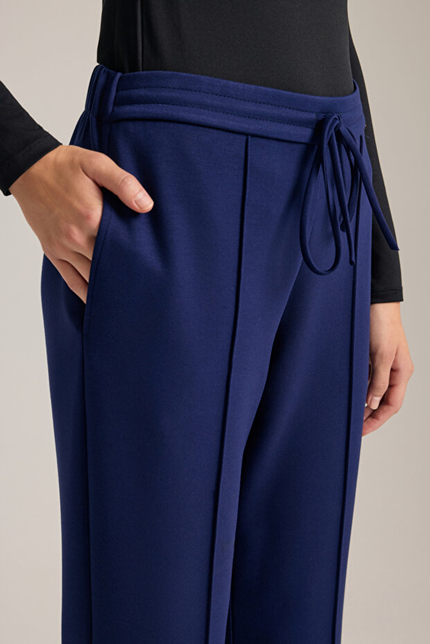 Beli Lastikli Viscon Örme Pantolon - 4
