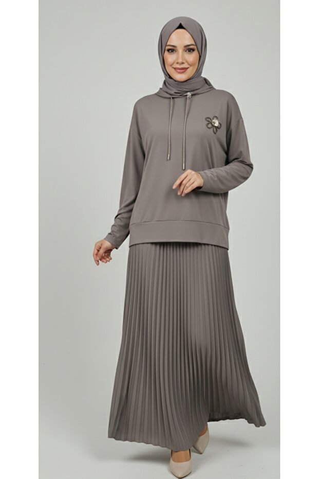 PLİSEL ETEKLİ TAKIM - 1