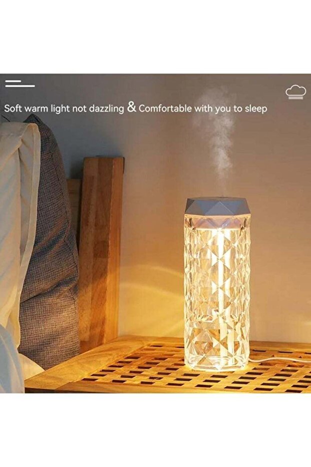 Crystal 400ml USB Humidifier with 3 Lights