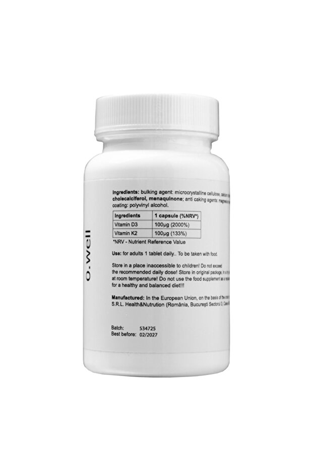 Vitamina D3 + K2 4000 UI, 30 comprimate - 2
