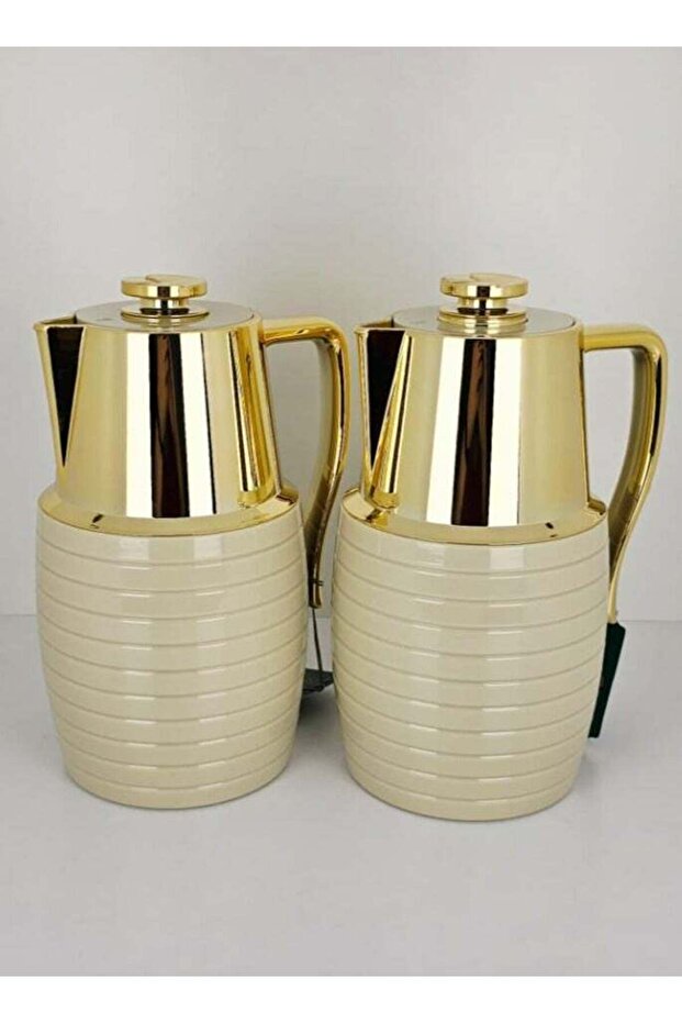 Thermos Flask Handmade Design 2Pc with Glass Insert 1L for Tea & Coffee