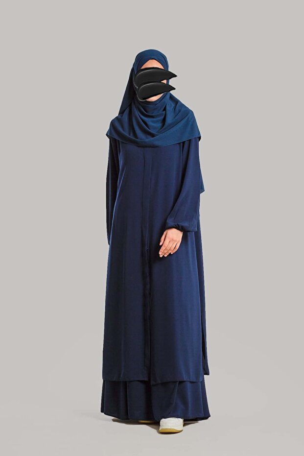 Meva Skirt Suit - Navy Blue